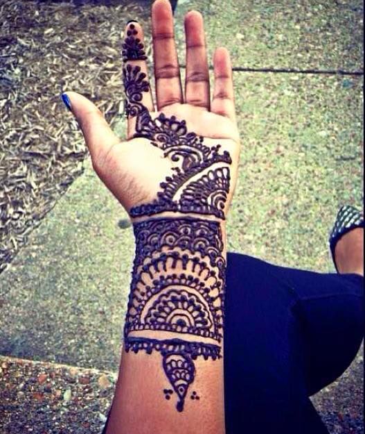 Henna tattoo for a client in Richmond, Virginia