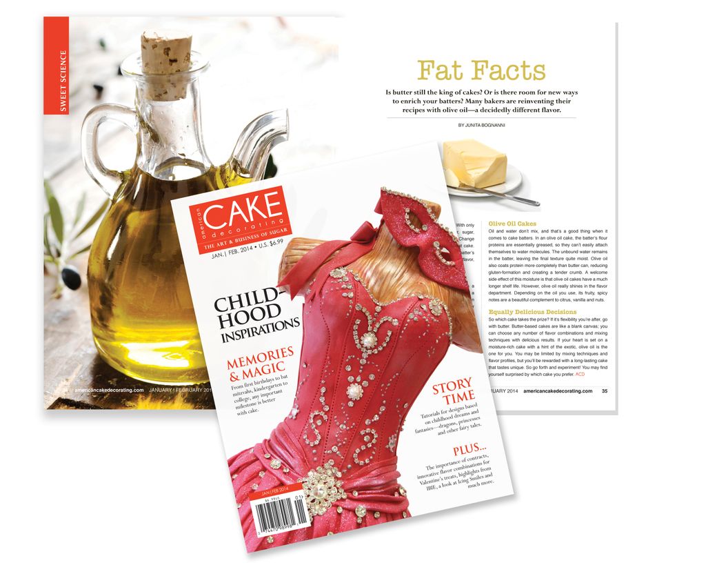 Design and layout for a bimonthly cake and pastry 