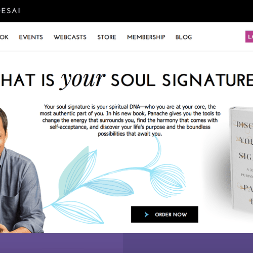 Panache Desai's new website - in conjunction with 