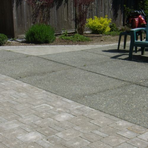 Augment existing hardscape with stylish pavers ext