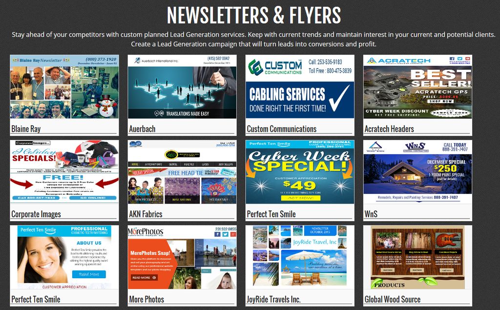 Newsletters & Flyers
