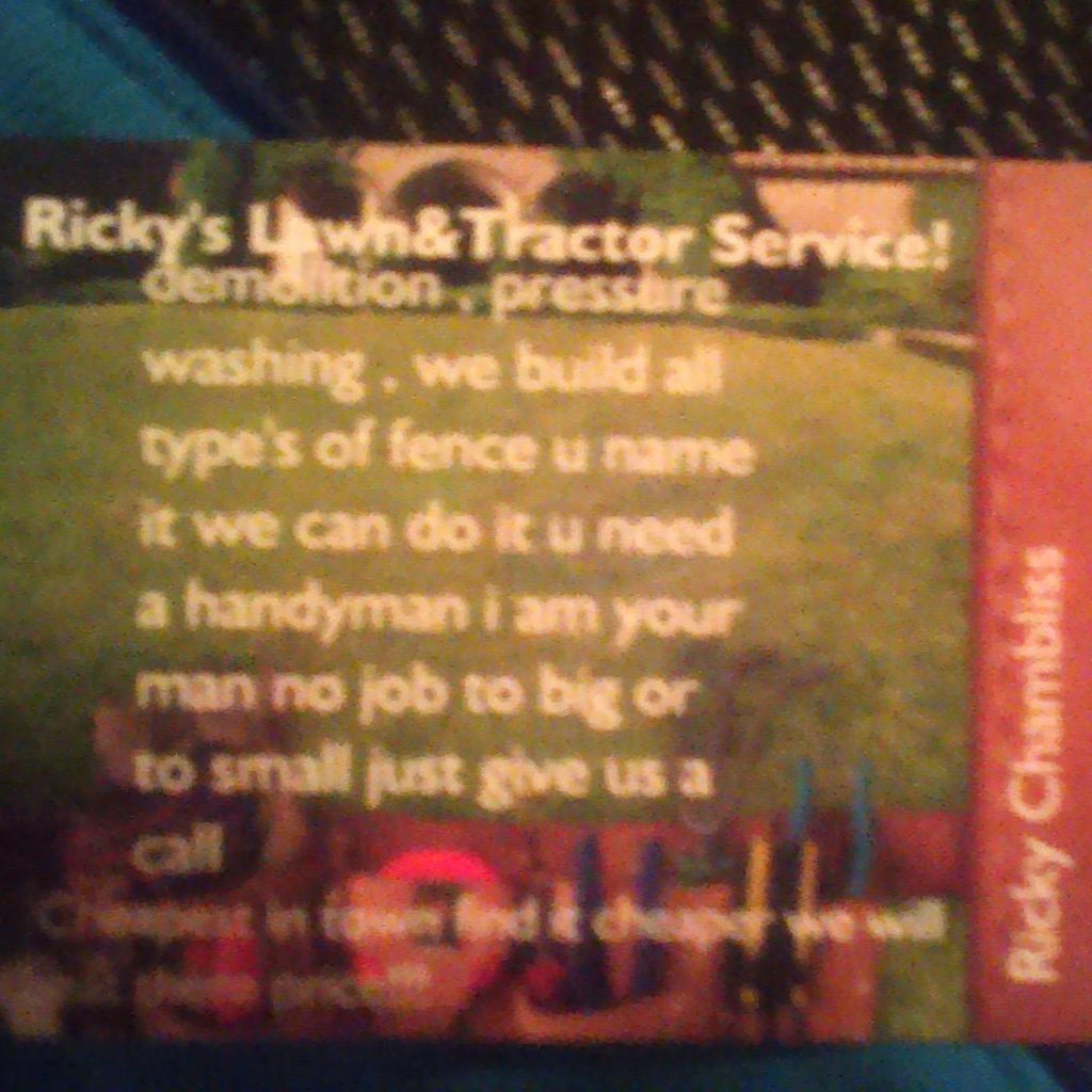 Ricky's Lawn & Tractor service