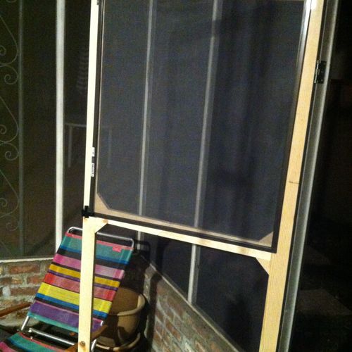 Screen door for screened in patio