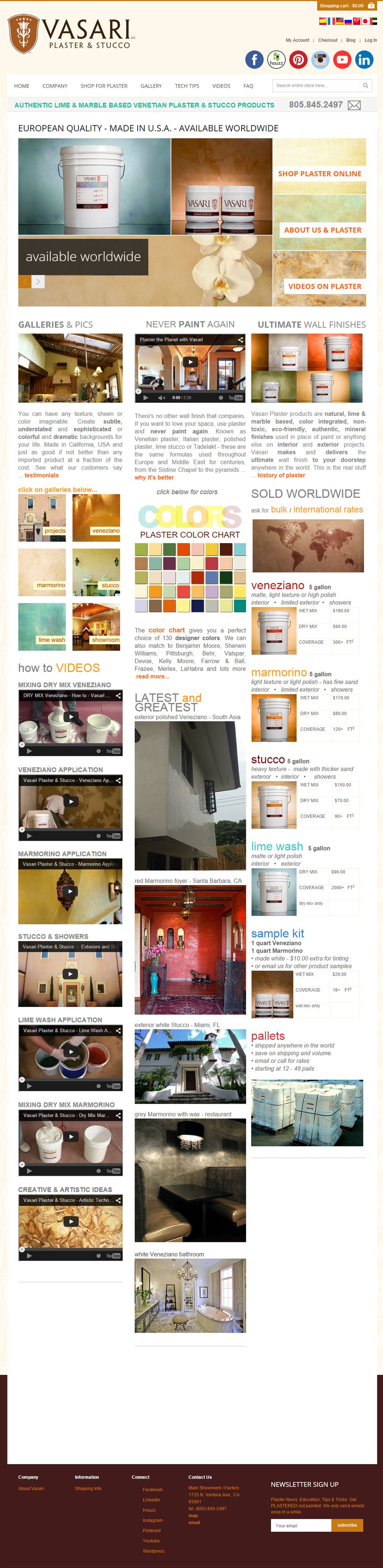 vasari plaster and stucco - developed front and ba