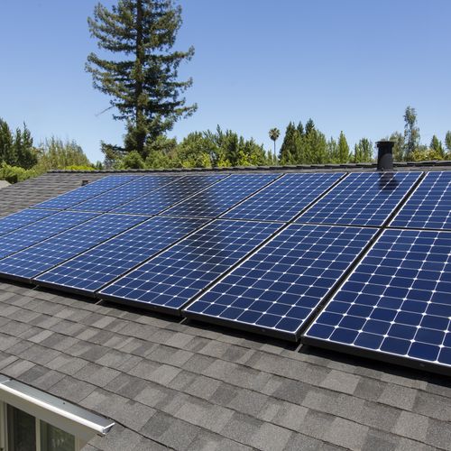 SunPower solar panels on a roof.