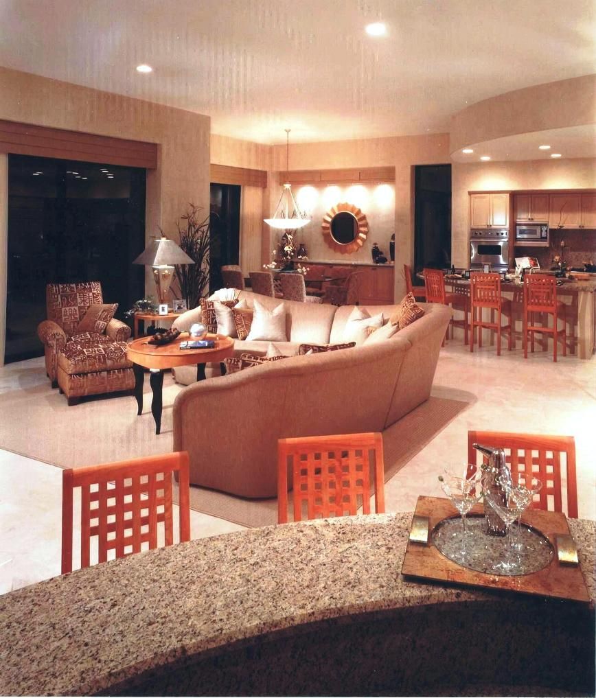 Great room of Indian Wells Country Club residence.