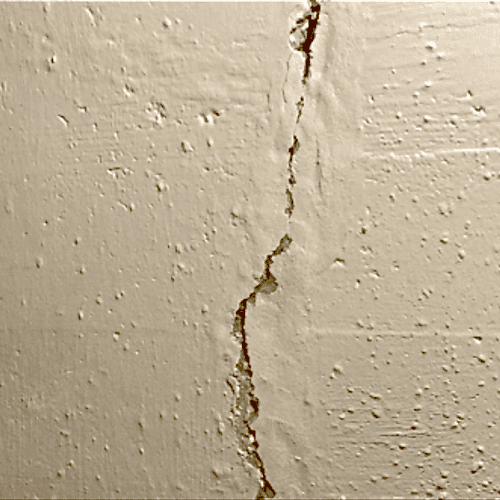 An Unprepared Basement Wall Crack