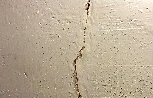 An Unprepared Basement Wall Crack