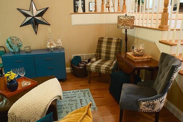 This is a welcoming living room I've staged.