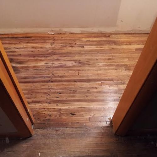 This is a floor we recently tore up and refinished