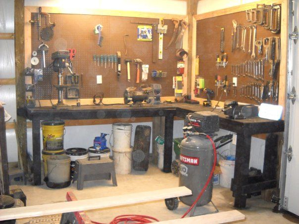 Garage and work shop organizing.