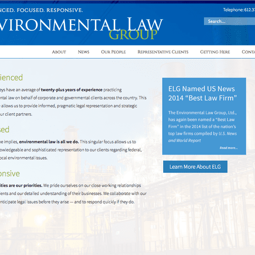 Website design and development for Minneapolis law