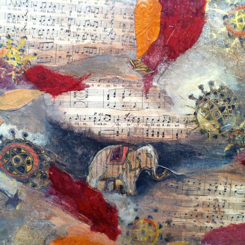 Art Therapy:
'Music Moves'
Collage & Paint Mixed M
