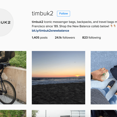 I managed all Digital Marketing for Timbuk2. Here'