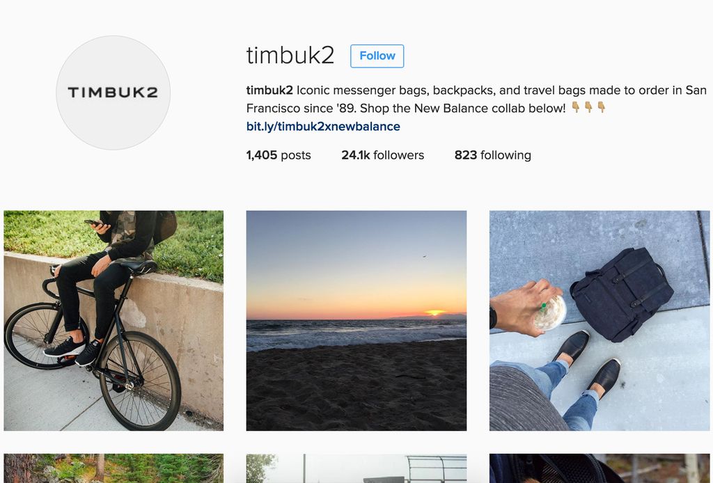 I managed all Digital Marketing for Timbuk2. Here'