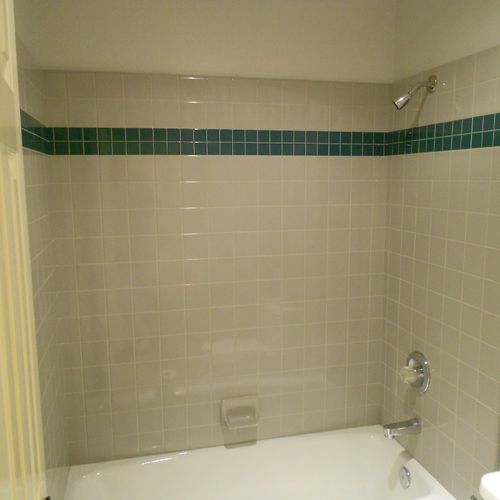 A before picture of the shower
