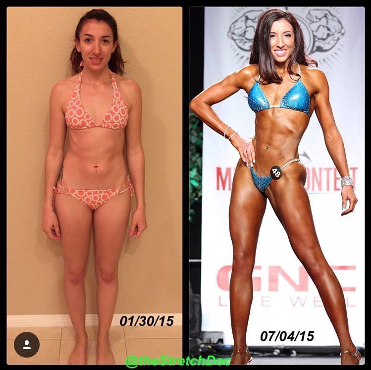 Danielle went from crossfitter to the bikini stage