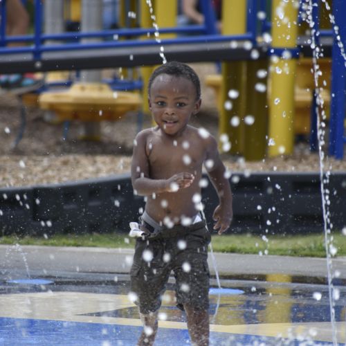 My Nephew at the Water park 
