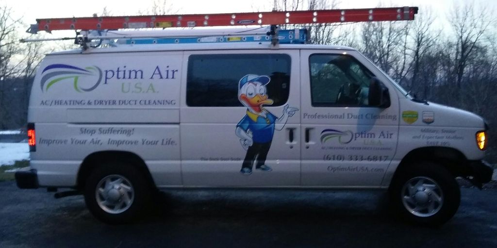 The Duck Duct Dude Optim Air USA Van