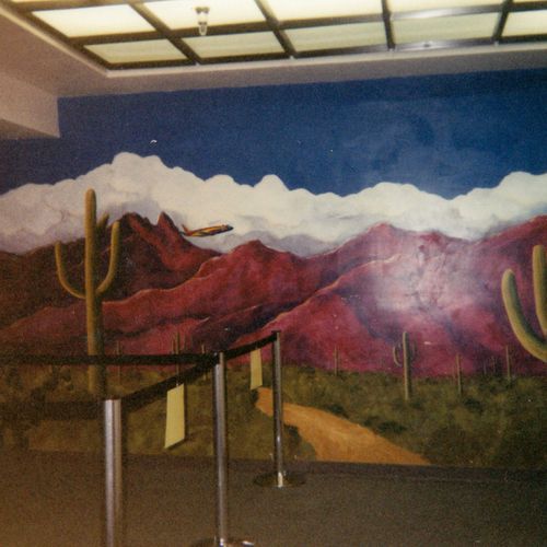 SW Airlines Mural