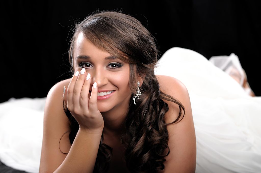 Bridal portrait in Studio