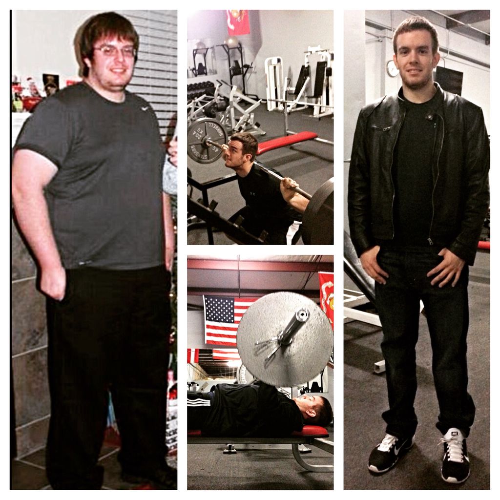 Personal training client 1 year transformation.