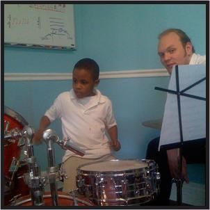 Drum and Percussion instructor, Phil Yochum. One o