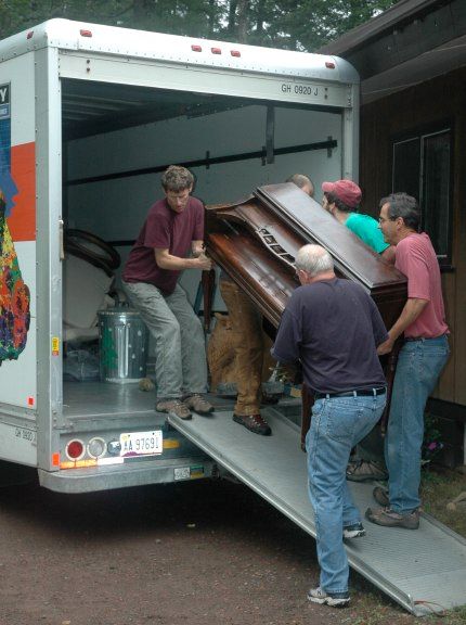 loading truck for long distance move....
