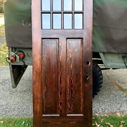 A vintage 1930's door fresh from its McKnight Make