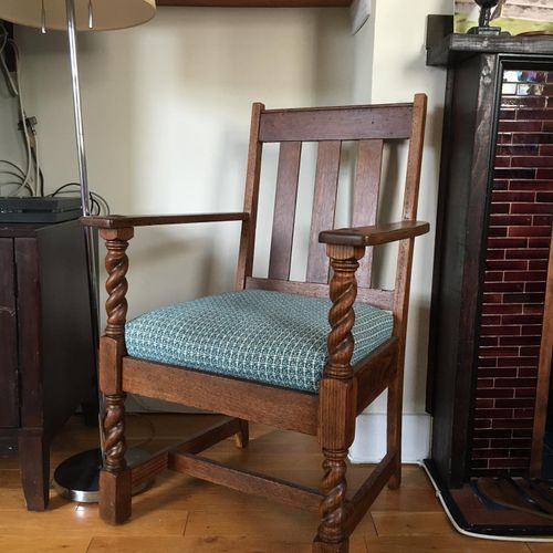 A refinishing and reupholstery project that brough