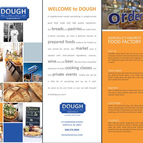 DOUGH bakery, restaurant, deli - brochure