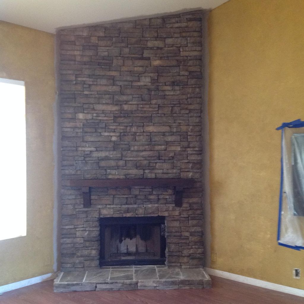 Stone Fireplace