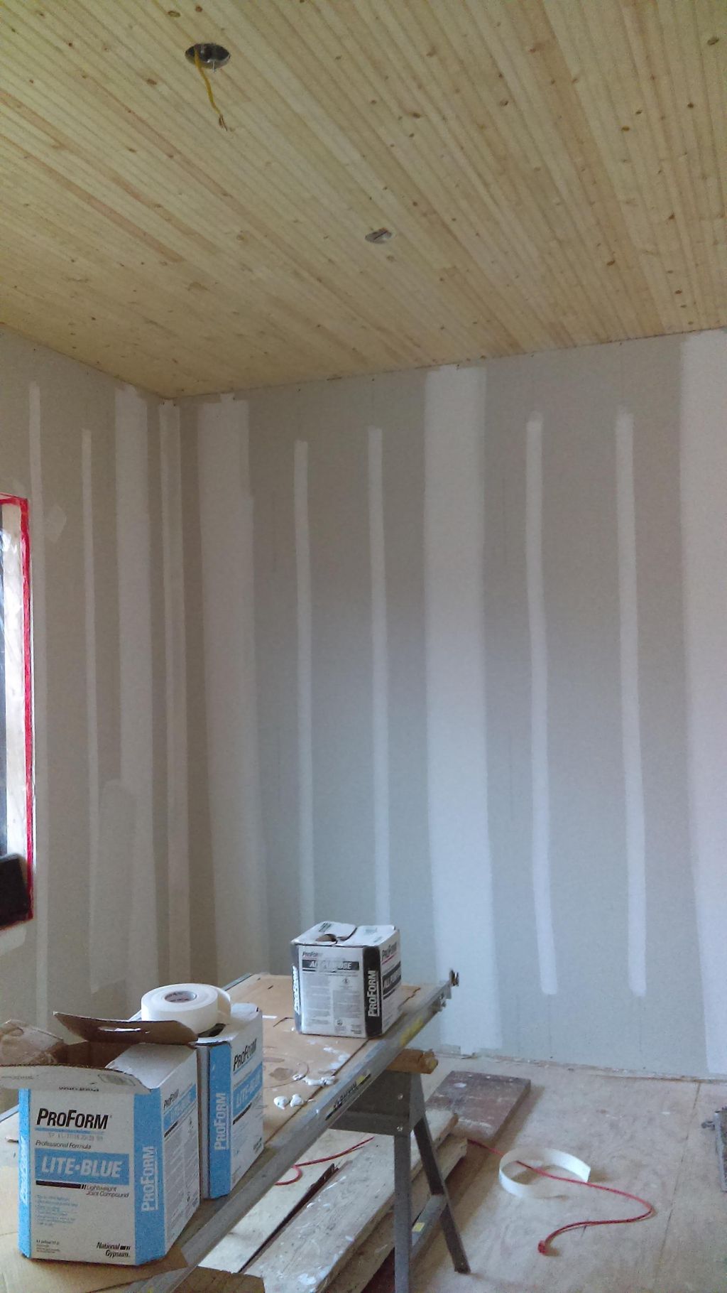 commercial office that I sheet rocked, taped and h