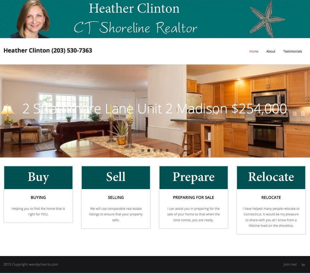 Shoreline Realtor website