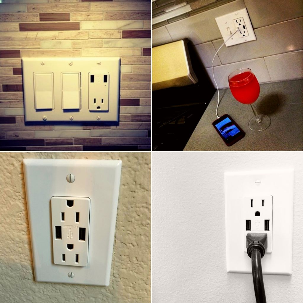 usb electrical outlets.