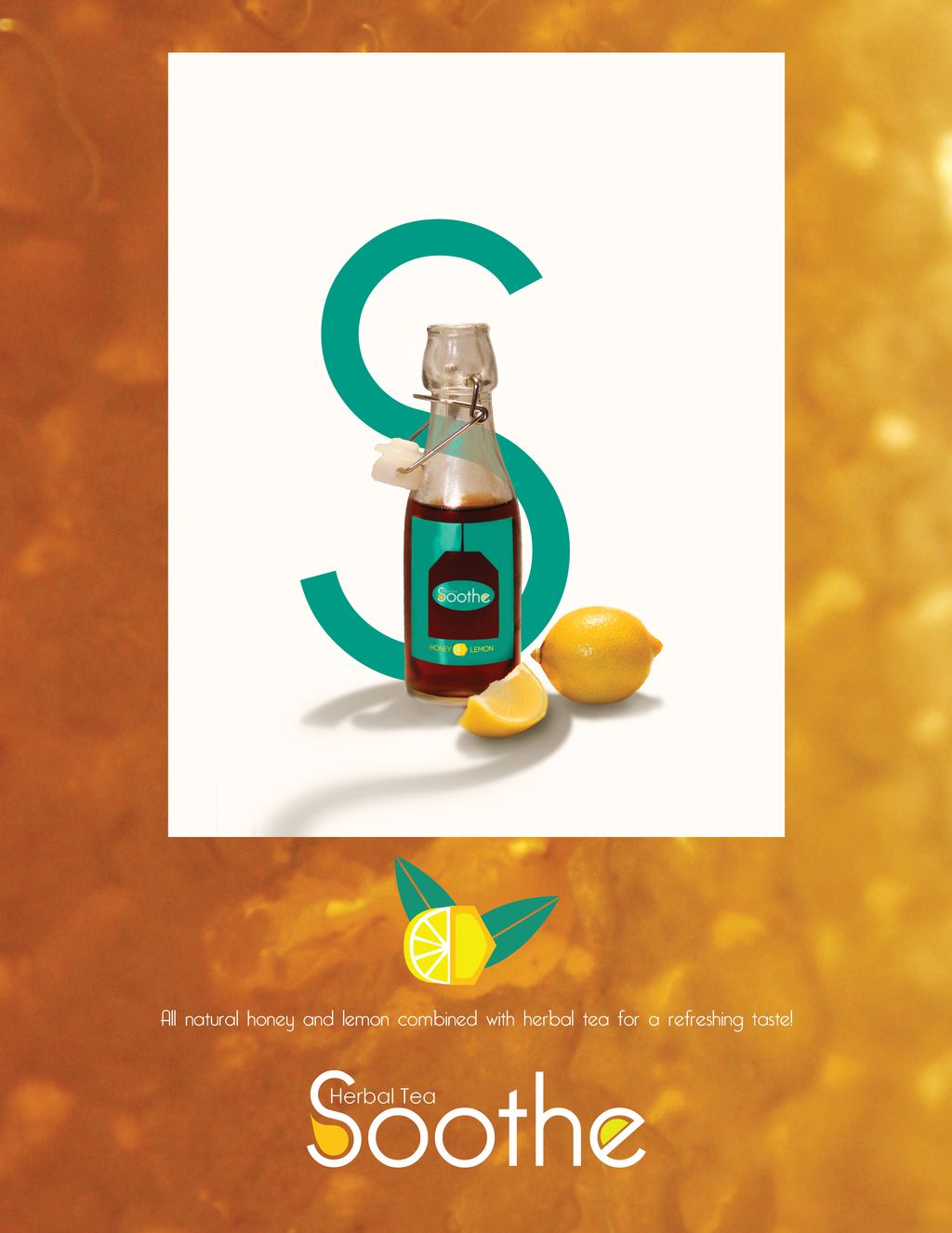 Beverage Advertisement. Graphic Design. Illustrato