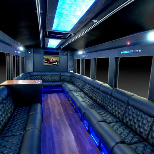Our brand new Limo Bus.  Perfect for Weddings and 