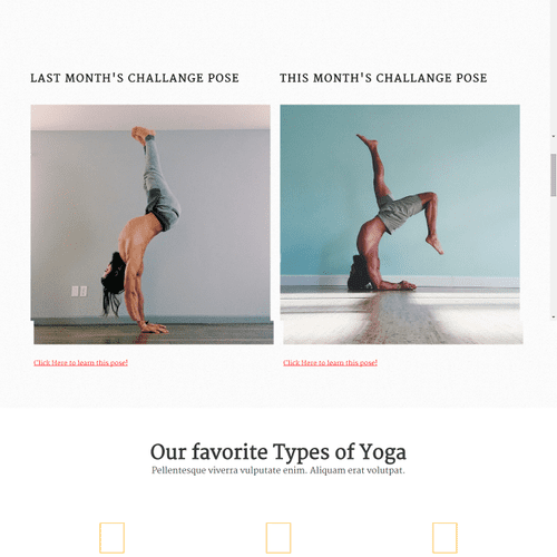 yoga page