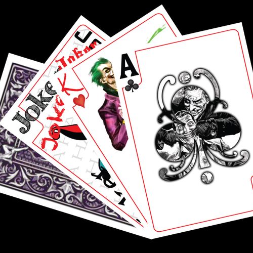 Sample of Custom 54-Card Joker & Harley Deck Of Ca