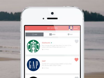 Mobile UI for an offer app