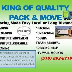 King of quality pack and move