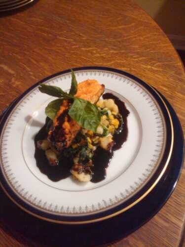 Roasted Red pepper Crusted Salmon-Dinner for Two- 