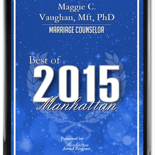 Best of Manhattan Award 2015 - Marriage Counselor