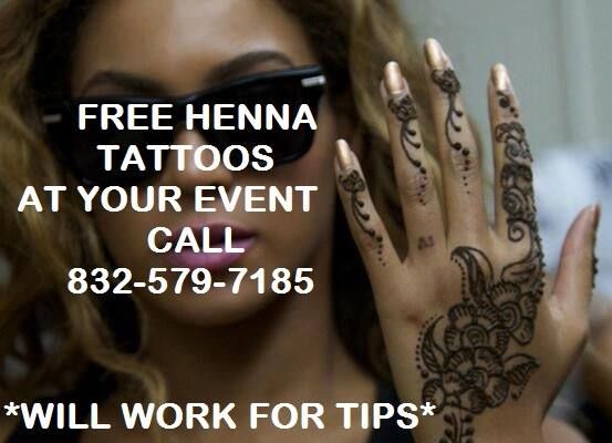 Henna Art for Tips!