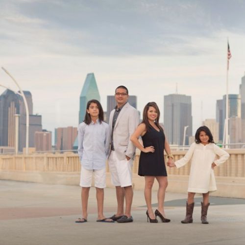 Downtown Dallas Family Photo