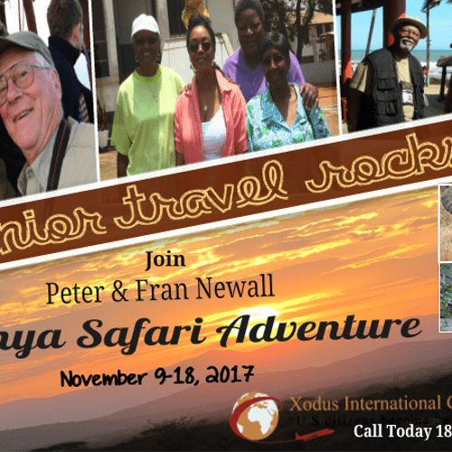 Senior Tour!  Kenya Safari with the Newalls.  Call