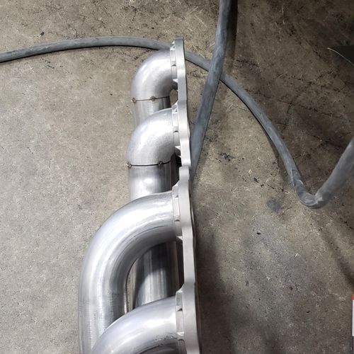 custom headers for 1940 Ford SEMA project