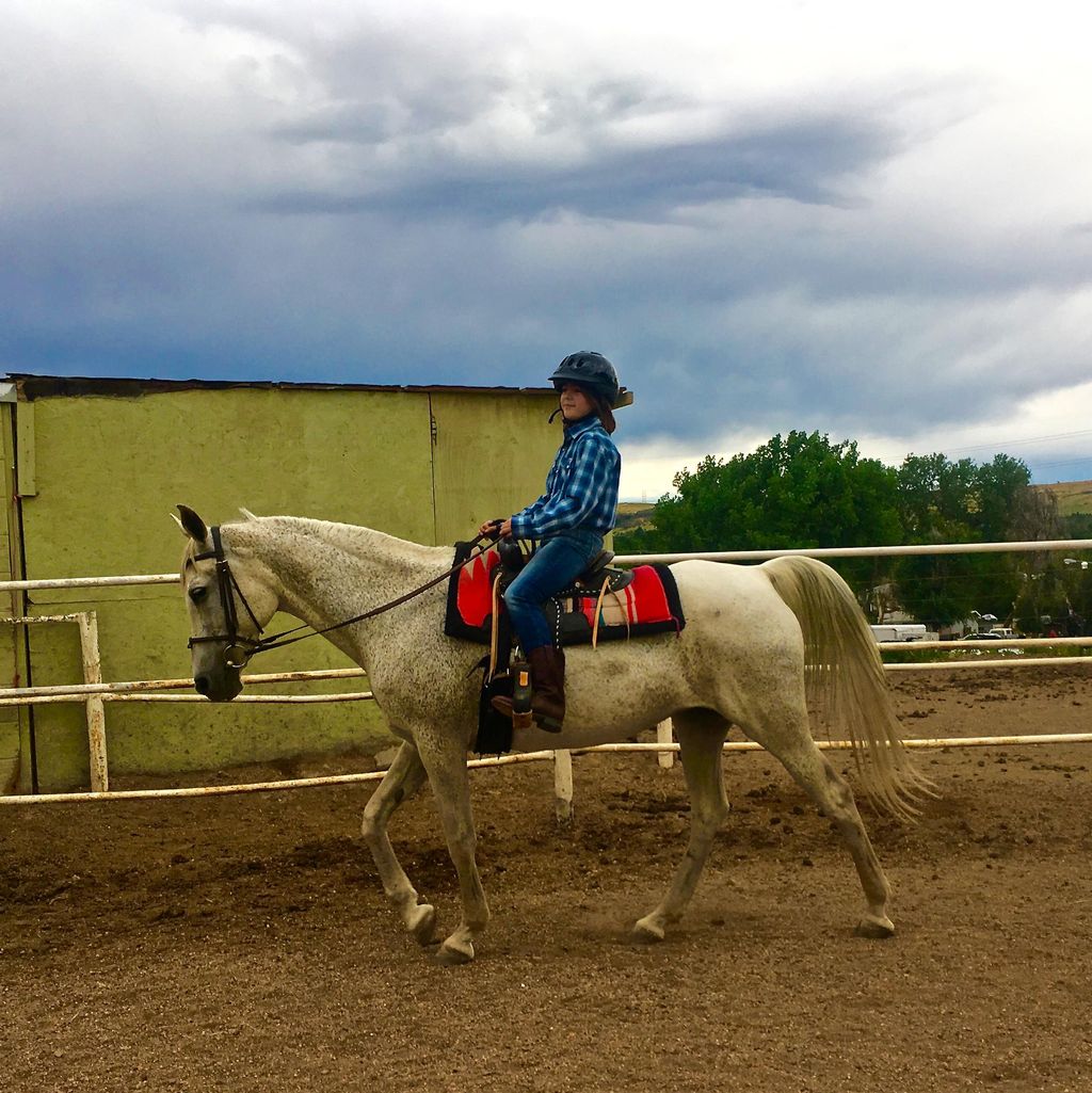 Leah's first ride 