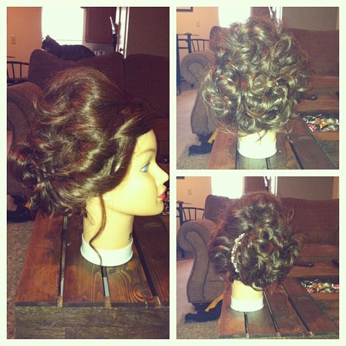 Updo on my mannequin head