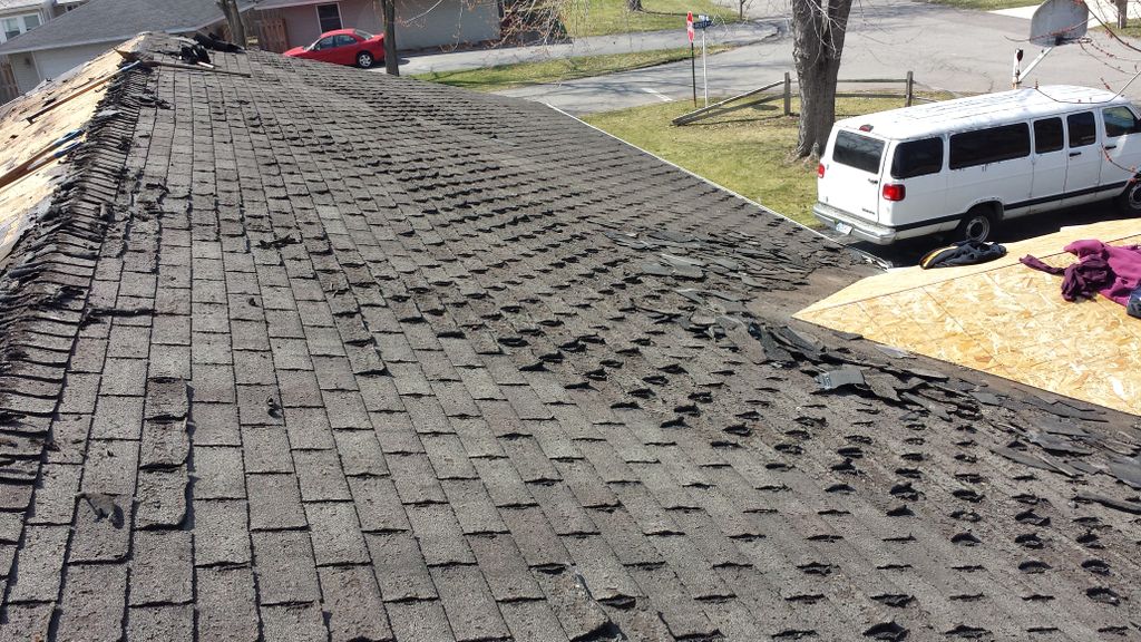 20 square roof, before